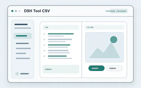 Vorschau für DSH Tool CSV